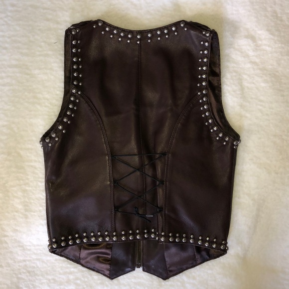 Appaloosa Trading Co Studded Leather Vest - Picture 7 of 10